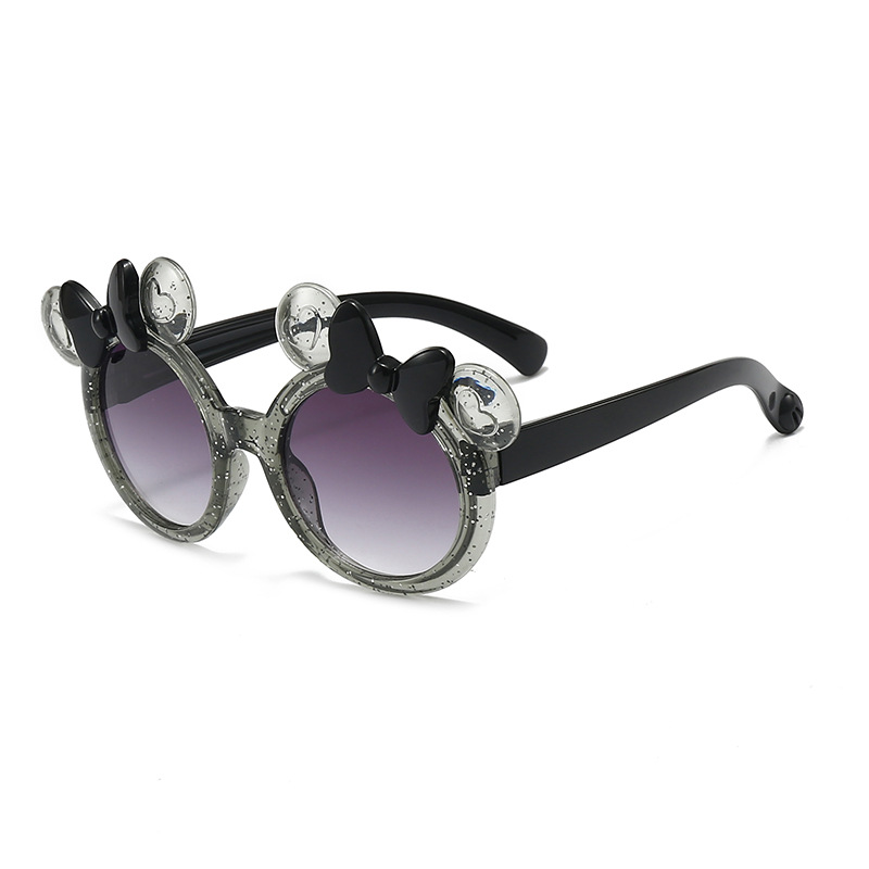 Gafas de Sol Infantiles con Moño, Marco de PC y Lentes de AC, Protección UV400, para Viajes y Fiestas