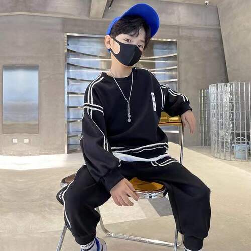 Year of the Tiger Boys Suit  New Children's Clothing Handsome Boys Western Style Sportswear Spring and Autumn Children's Clothing Hot Street Trend