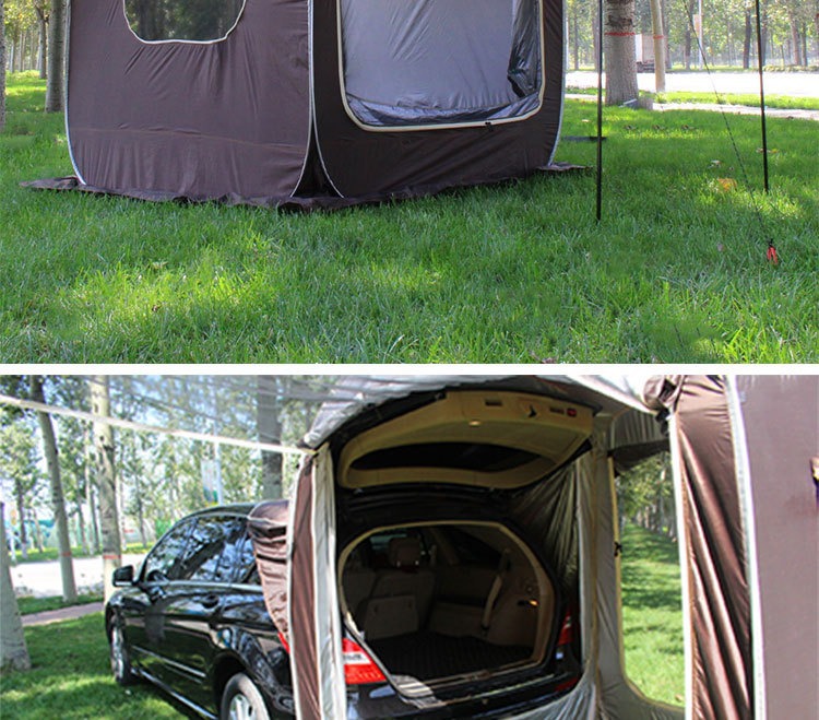 Car Rear Extension Tent, Automatic Tent Beside the Car, No Need to Set Up, Quick-Open Self-Driving Tour Camping, Ultra-Light Camping Awning