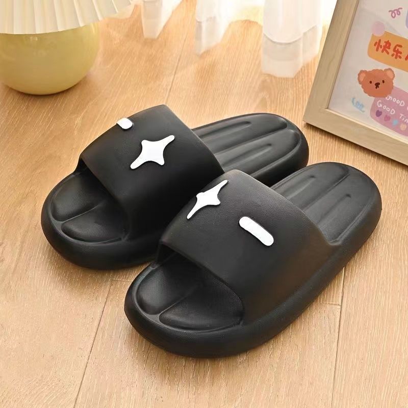 플러스 및 마이너스 슬리퍼-블랙