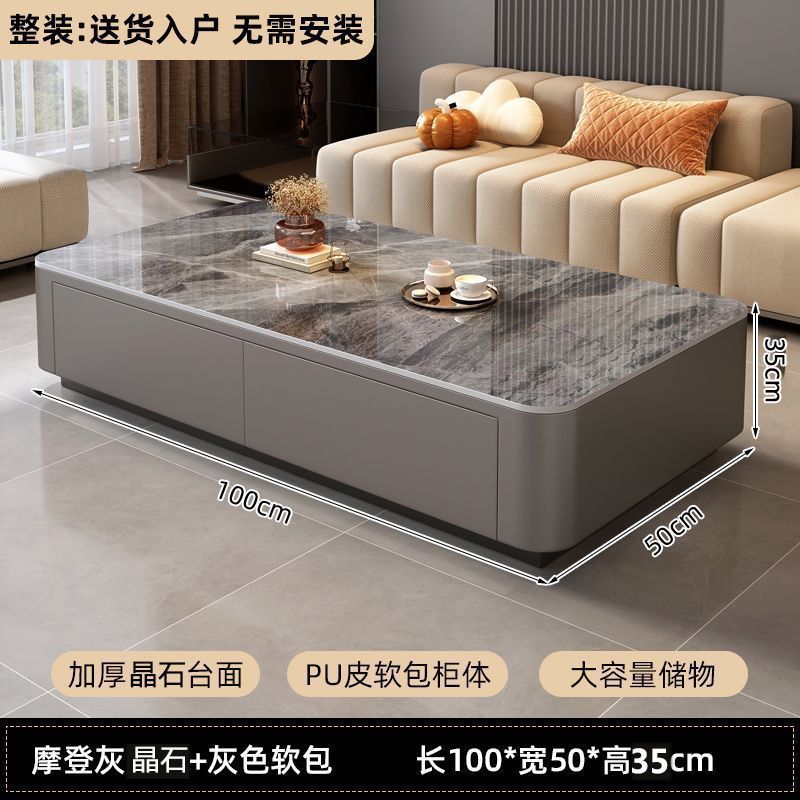 Fábrica directa sin instalación de mesa de té sala de estar mesa de té doméstica de piso pequeño tipo de mesa de té moderna mesa de té de lujo ligera
