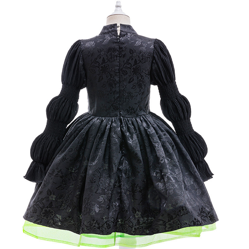 女の子ハロウィンアイブバ魔法の邪悪な魔女黒魔女ドレスcos服パーティーキッズドレス|undefined