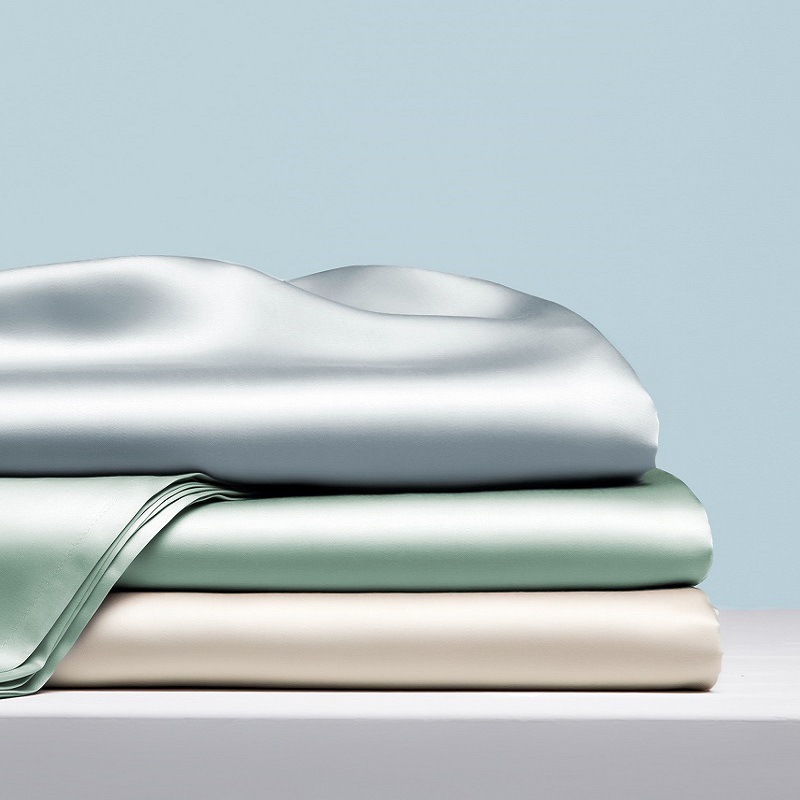 Solid color lyocell tencel product three or four-piece quilt cover fitted sheet pillowcase bedspread skin-friendly ice silk breathable