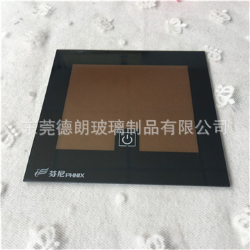 生产销售智能家居面板玻璃 灰色半透钢化丝印玻璃加工