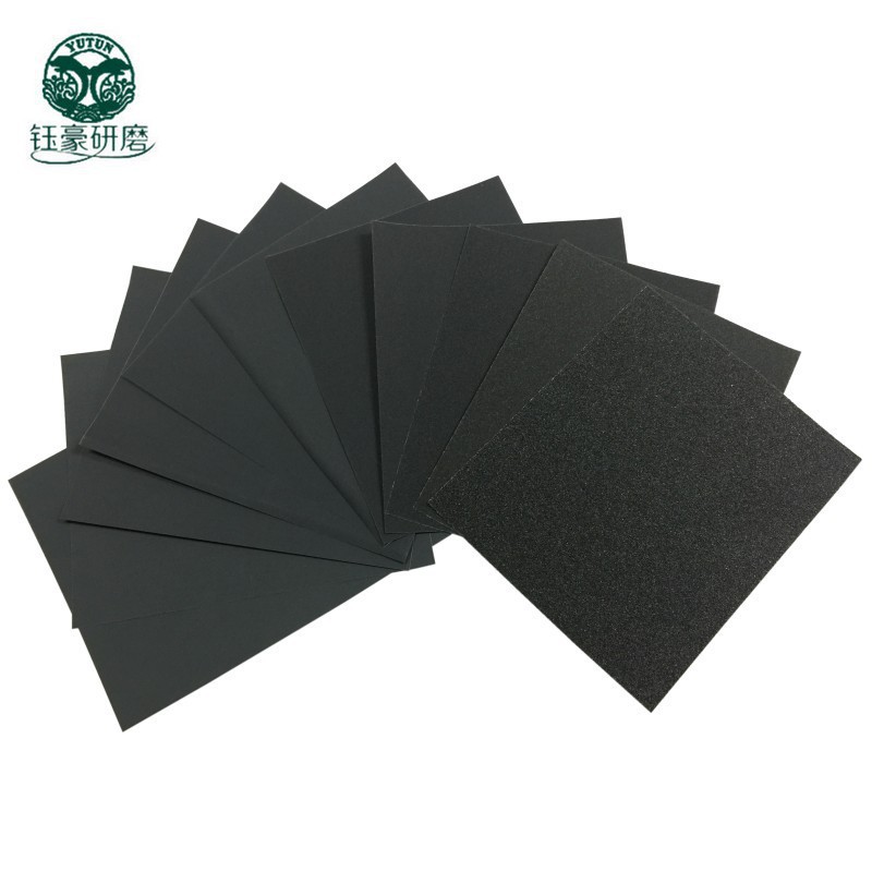 新款旗牌水砂纸180#230*280mm方形水砂纸 汽车抛光碳化硅水砂纸