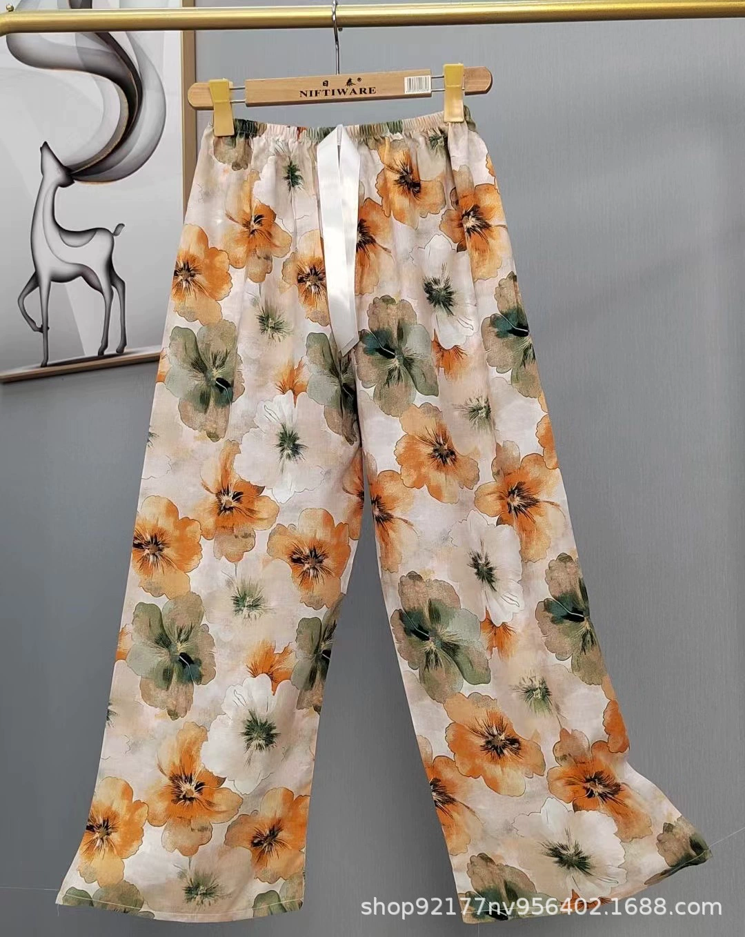 Summer trousers, thin pijama for leisure, Chinese style