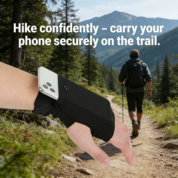 Running arm bag for men and women, fashionable marathon hand-held phone storage glove bag, OEM/ODM, exclusively for cross-border sales