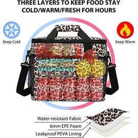 可重复使用午餐盒容器食品携带午餐袋沙滩包 cooler bag