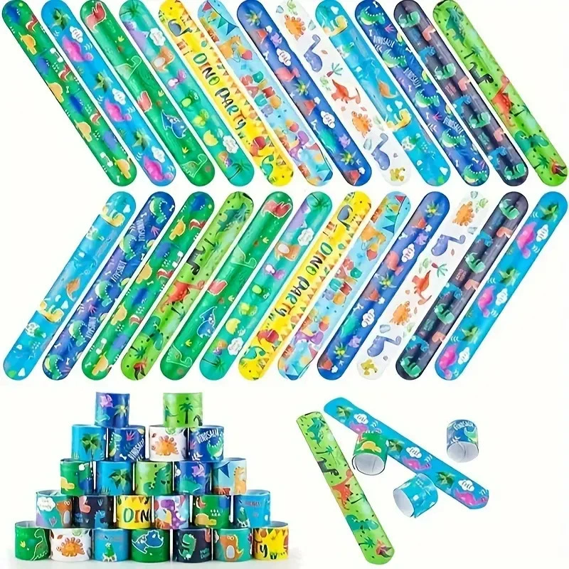 Амазонка Динозавр хлопает ПВХ Юрский браслет 48/72 Набор