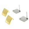 Square earrings stainless steel, accessory, wholesale