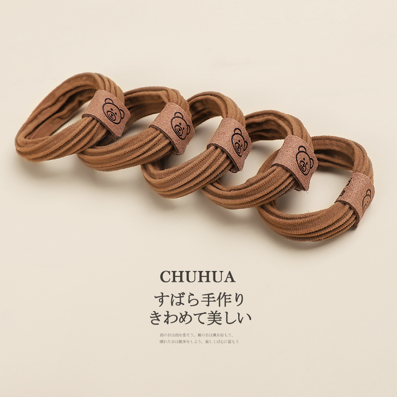 Diadema sin costuras tocado accesorios para el cabello banda para el cabello estilo coreano femenino Cola de Caballo corbata pelo no duele banda de goma elástica pelo cuerda al por mayor