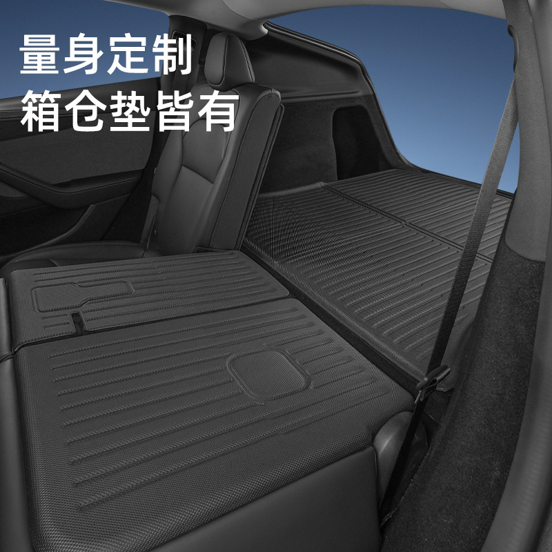 Para 2021 - 2024 Tesla Model Y / Model3 Nuevo 3D todo clima almohadilla de pie XPE