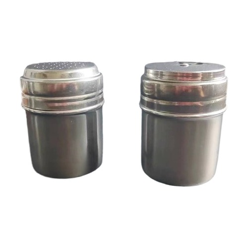 Stainless steel seasoning box, seasoning jar, toothpick tube, powder bucket, barbecue peppercorn pepper jar, pepper bottle, hotel supplies
