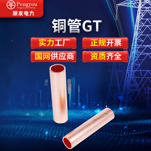 GT copper pipe 10-500 square copper connecting pipe tinned straight pipe cable Intermediate Joint wiring copper pipe T3