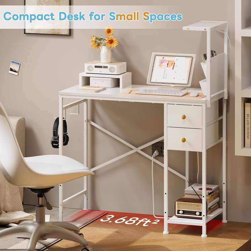 Cross-Border Spot Home Office Gaming Desk with Power Socket USB Port Computer Desk with Led Light and Headphone Hook Cross-Border Spot Home Office Gaming Desk with Power Socket USB Port Computer Desk with Led Light and Headphone Hook