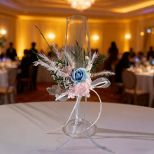 高颜值结婚订婚香槟酒杯装饰永生花新人敬酒场景配饰拍照出片小物