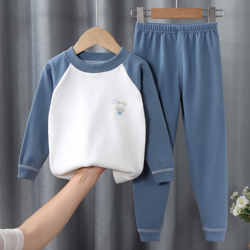 Children's German Velvet Thermal Suit, Medium and Large Kidsren's Autumn Clothes and Long Pants, Boys and Girls Intimates, Home Clothes, Baby Bottoming Kidsren's Clothing Children's German Velvet Thermal Suit, Medium and Large Kidsren's Autumn Clothes and Long Pants, Boys and Girls Intimates, Home Clothes, Baby Bottoming Kidsren's Clothing