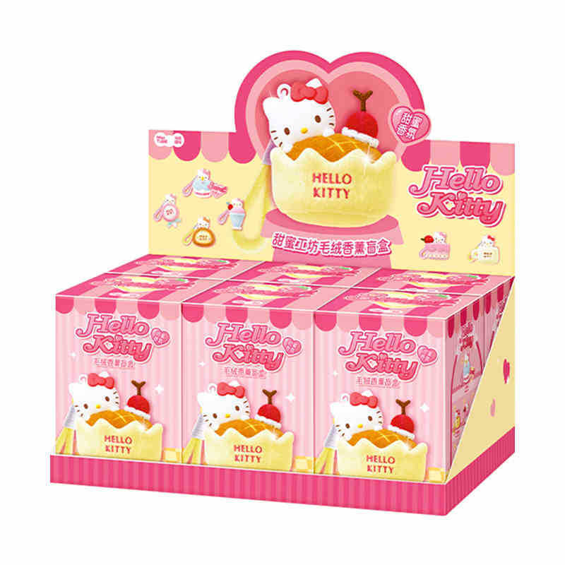 名创优品HelloKitty甜蜜工坊盲盒毛绒香薰挂件公仔凯蒂猫礼物摆件|undefined