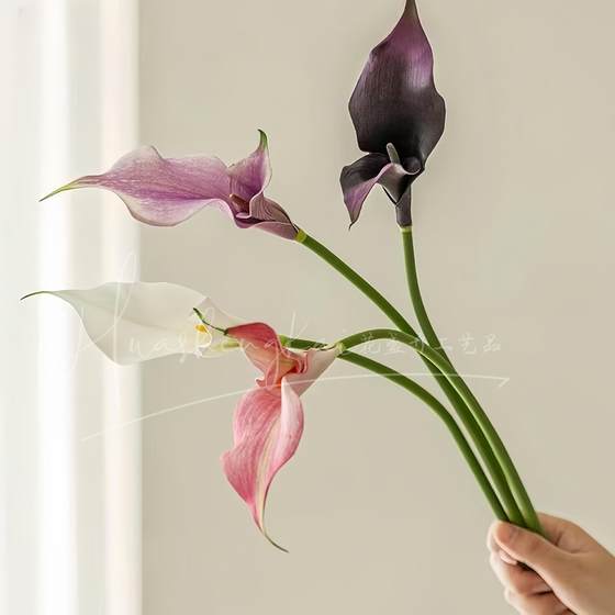 Artificial flower calla lily EVA material high quality home decoration wedding guide layout fake flowers cross-border artificial flowers