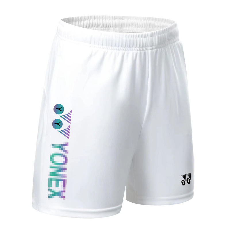 25 Years of New Summer Yy Badminton Clothing Sports Shorts with Printed Words for Men and Women, Quick-Drying, Breathable, Casual Training Shorts 25 Years of New Summer Yy Badminton Clothing Sports Shorts with Printed Words for Men and Women, Quick-Drying, Breathable, Casual Training Shorts
