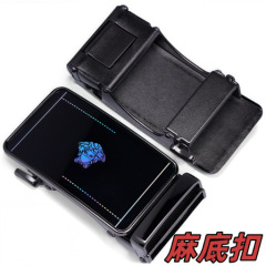 男士锌合金自动扣头麻底可定LOGO品牌高档电镀厂家批发直销裤腰带