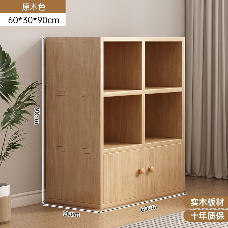 【수납칸 4개, 캐비닛 2개 | 장붓구멍과 장부기술] 90cm 무도장 소나무