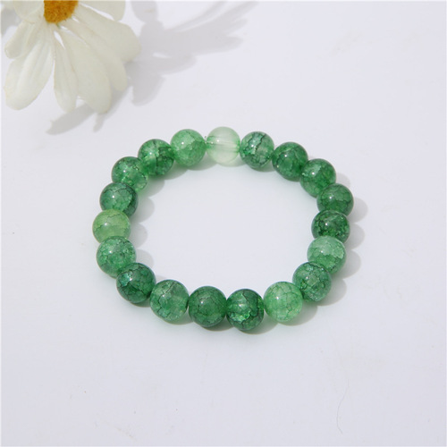 New 10cm jade broken glass beaded bracelet, rosary beads, accessories, small gifts for besties, factory direct selling bracelets wholesale