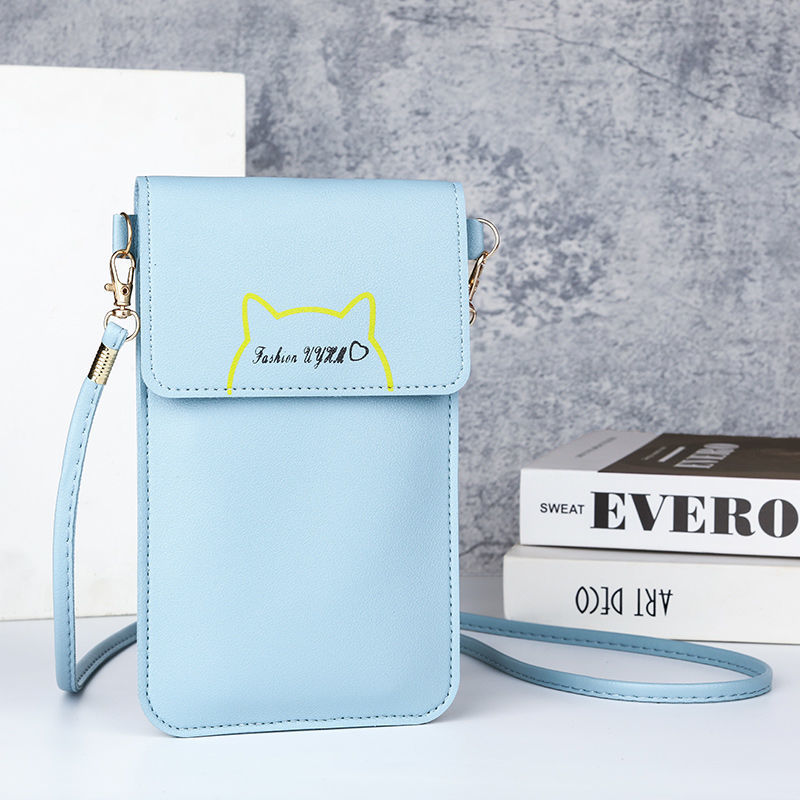 Nueva bolsa de teléfono móvil de las mujeres del todo partido de la moda coreana pequeña bolsa de hombro mini monedero de gran capacidad multifuncional crossbody bolsa pequeña