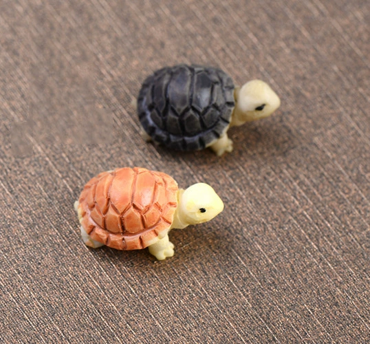 Микро пейзаж мох микро пейзаж Смола маленькие украшения двухцветная маленькая черепаха мини материалы для рукоделия оптом