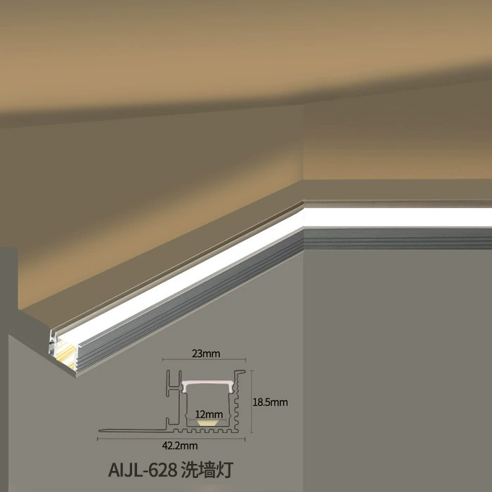 LED linear light strip, recessed/wall mount, COB options, 24V transformers, 1 m length