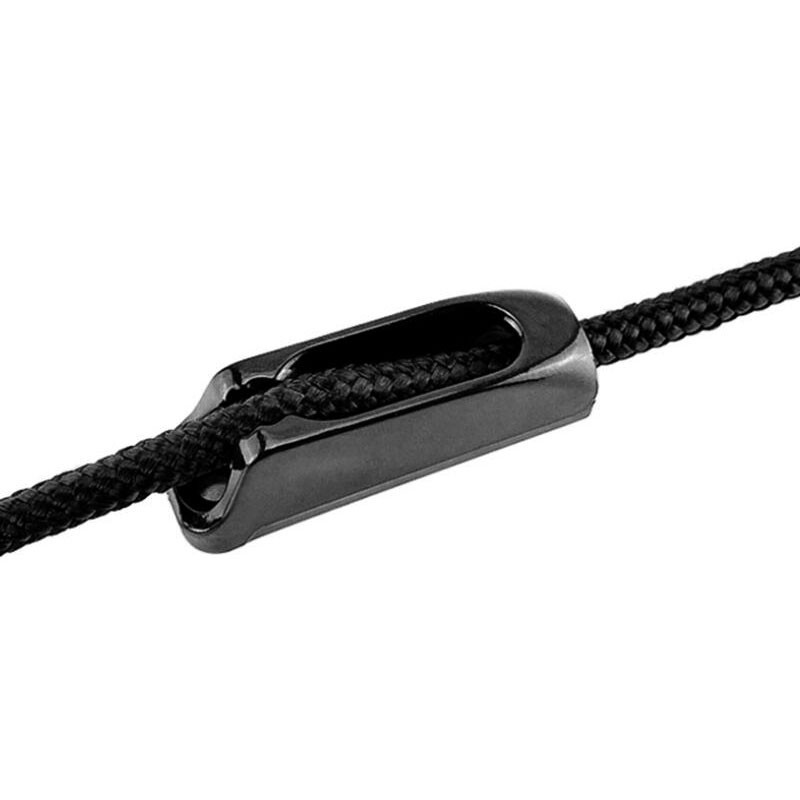 Black Nylon Rope Clip Rope Threading Device Outdoor Canoe Kayak Rope Lock Splint Marine Hardware Accessories