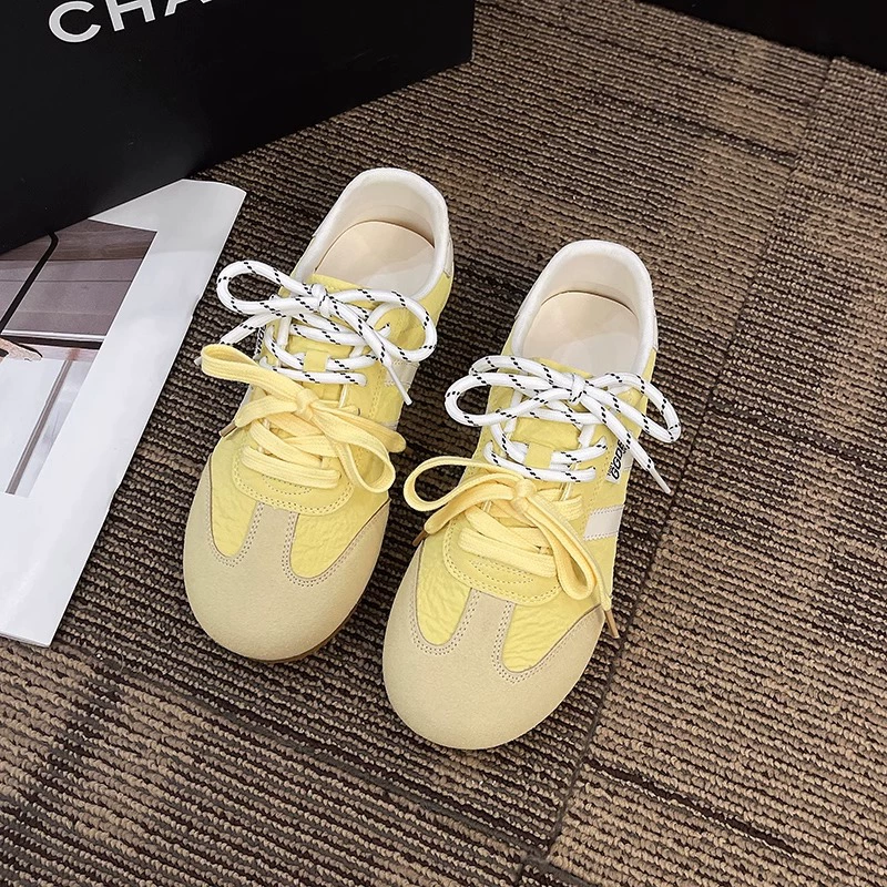 Немецкая обувь женская весна 2025 новая шнуровка обувь мягкая подошва легкая повседневная спортивная обувь ретро арганская обувь