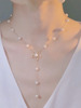 2022 new trendy fashion niche design sense of pearl necklace women's temperament Vedicia flower bone chain pendant