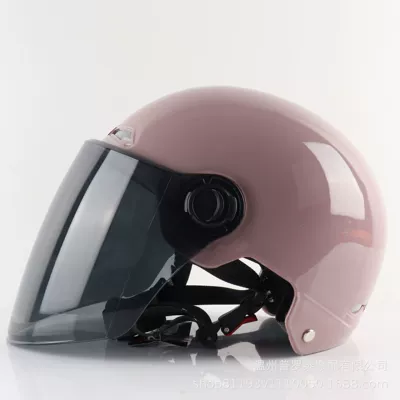 Motorcycle Safety Supplies | Vehicle Helmet Abs Men's - french-pink-brown-long-lens