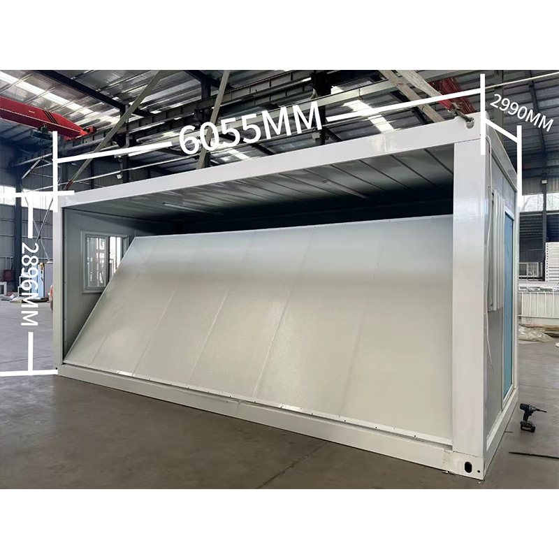 Fabricantes de exportación envían construcción de acero vivienda móvil casa plegable al aire libre fácil de construir casa de acero de color ensamblado