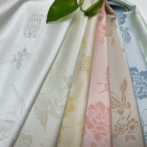 Peony Butterfly Pattern Dark Pattern Jacquard Brocade New Chinese Fabric Imitation Song Guofeng Cheongsam Horse Face Dress