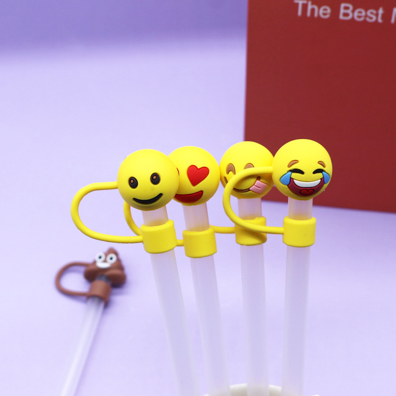 Tapa de pajita deportiva de gran diámetro de 10mm, tapón antipolvo de goma suave, tapa de pajita reciclable