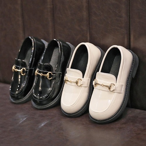 Children's Leather Shoes Spring and Autumn Fashion Academic British Style Girls' Flat Shoes