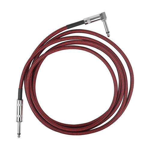 LADE braided connecter folk amp box bass guitar cable noise-reducing cable 6.35mm audio cable