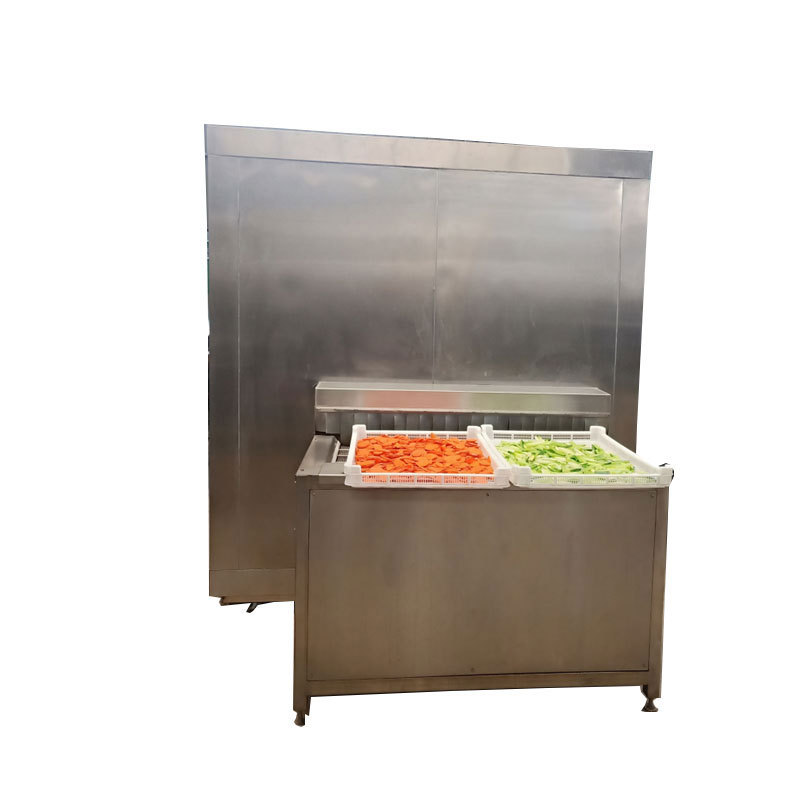 gran máquina de congelación rápida de patatas fritas, dispositivo de congelación rápida de cadena muscular, torre de patatas fritas, congelación rápida de tipo túnel