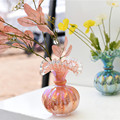 欧式创意芬顿彩色玻璃花瓶家居装饰水培花器客厅卧室桌面台面摆件