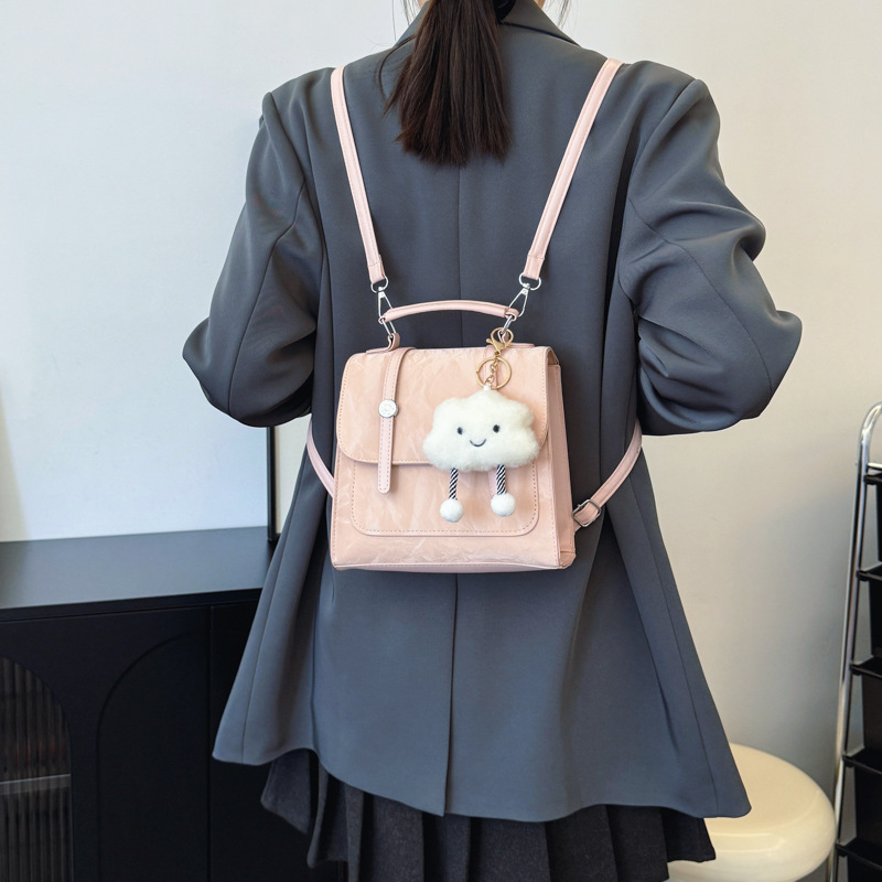 Mochila pequeña 2024 nuevo estilo de diseño de moda nicho de viaje bolsas escolares ligeras para mujeres ins para salir mochila pequeña