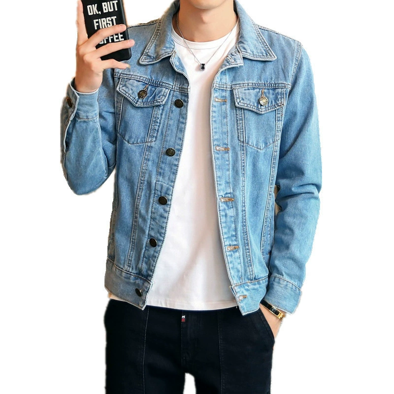 Демисезонная джинсовая куртка с длинными рукавами, европейский стиль, корейский стиль, оверсайз