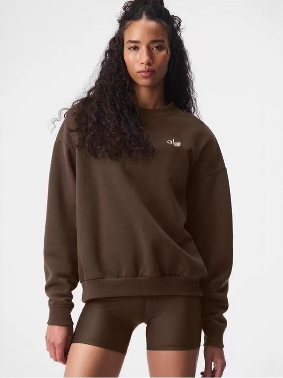 ALO 2025 otoño nuevo logotipo simple pantalones deportivos casuales de algodón para hombres y mujeres image 13