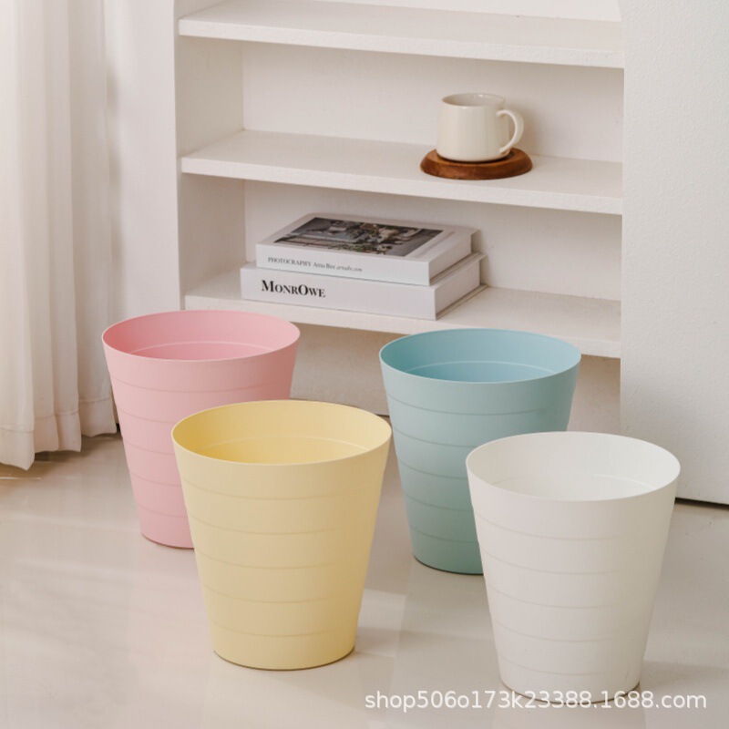 Hot pot shop trash can home thickened living room kitchen bathroom office simple hotel wastepaper basket student dormitory Hot pot shop trash can home thickened living room kitchen bathroom office simple hotel wastepaper basket student dormitory