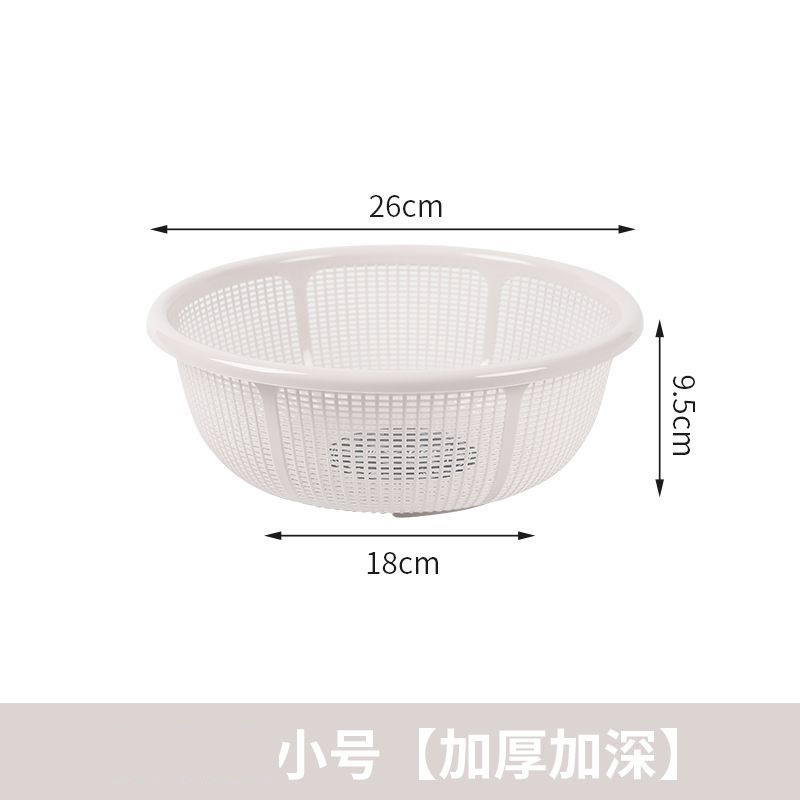 プラスチック排水バスケット、家庭用極細極厚キッチン米洗いふるい、果物野菜洗いバスケット|undefined
