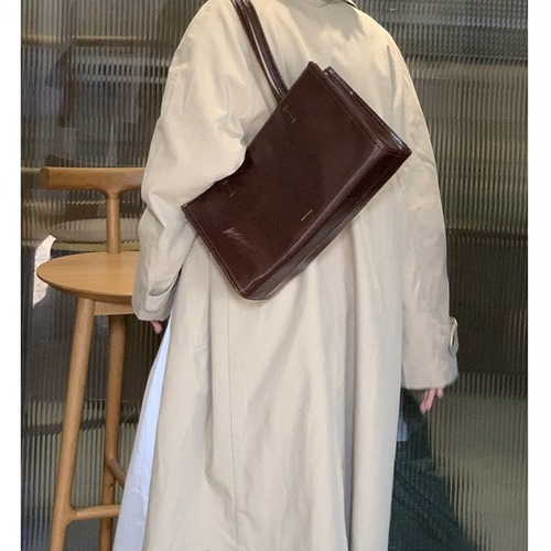 Foreign trade supply, fashionable early autumn tote bag, large capacity shoulder tote bag, casual women's bag, commuting large bag, trendy