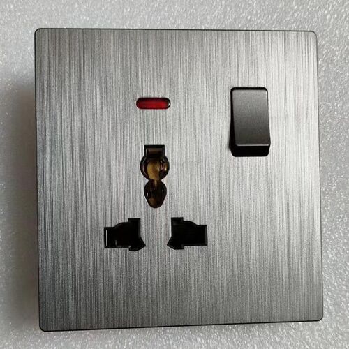Home-style concealed British-style switch and outlet, frameless wall outlet panel with five, ten, and fifteen holes, USB wall outlet panel