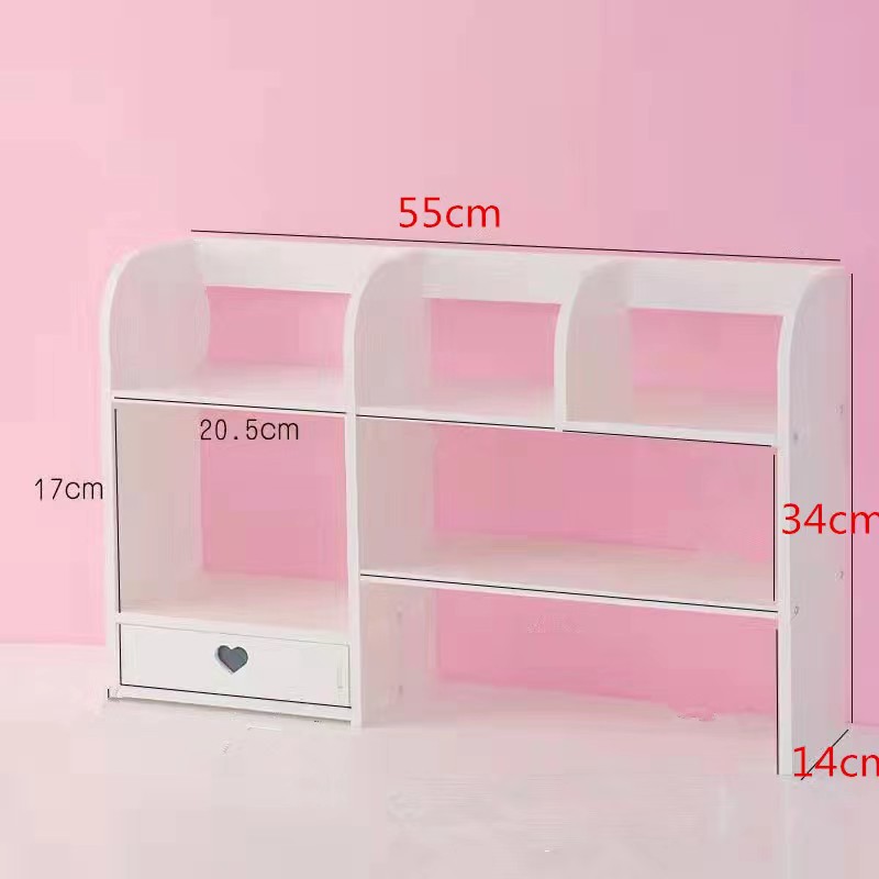 Simple caja de almacenamiento de escritorio ins chica estudiante dormitorio escritorio multi-capa de almacenamiento de cosméticos rack de almacenamiento fabricante