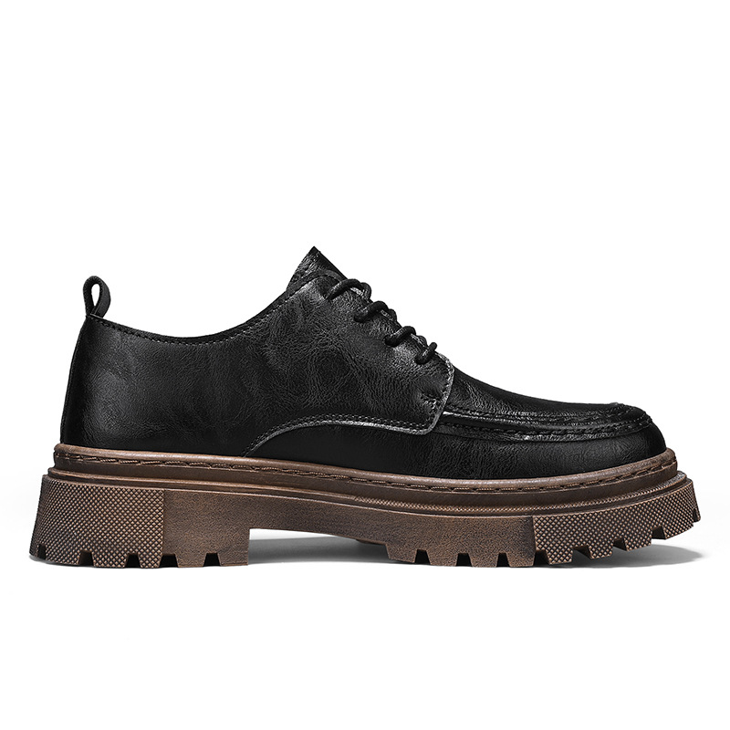 Zapatos casuales para hombres 2024 otoño nuevos zapatos de cuero de negocios transpirables para hombres tendencia universal zapatos de moda para hombres zapatos de estilo estilo estilo de peinado